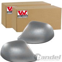 2X VAN Wezel Spiegelkappen Schwarz Rauh Passend FüR VW Multivan Transporter