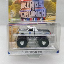 Greenlight 1:64 1990 Ford F-350 NYPD Kings of Crunch Chase Varnish Blue