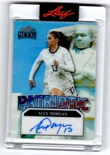 Rare 2025 Leaf Metal Patriotic Alex Morgan Autograph 1/1