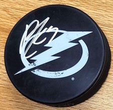 Autographed PONTUS HOLMBERG Tampa Bay Lightning Hockey Puck - w / COA