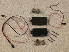 EMG 81 Blackouts AHB-1B Active Pickups Seymour Duncan Pots Harness Blackout