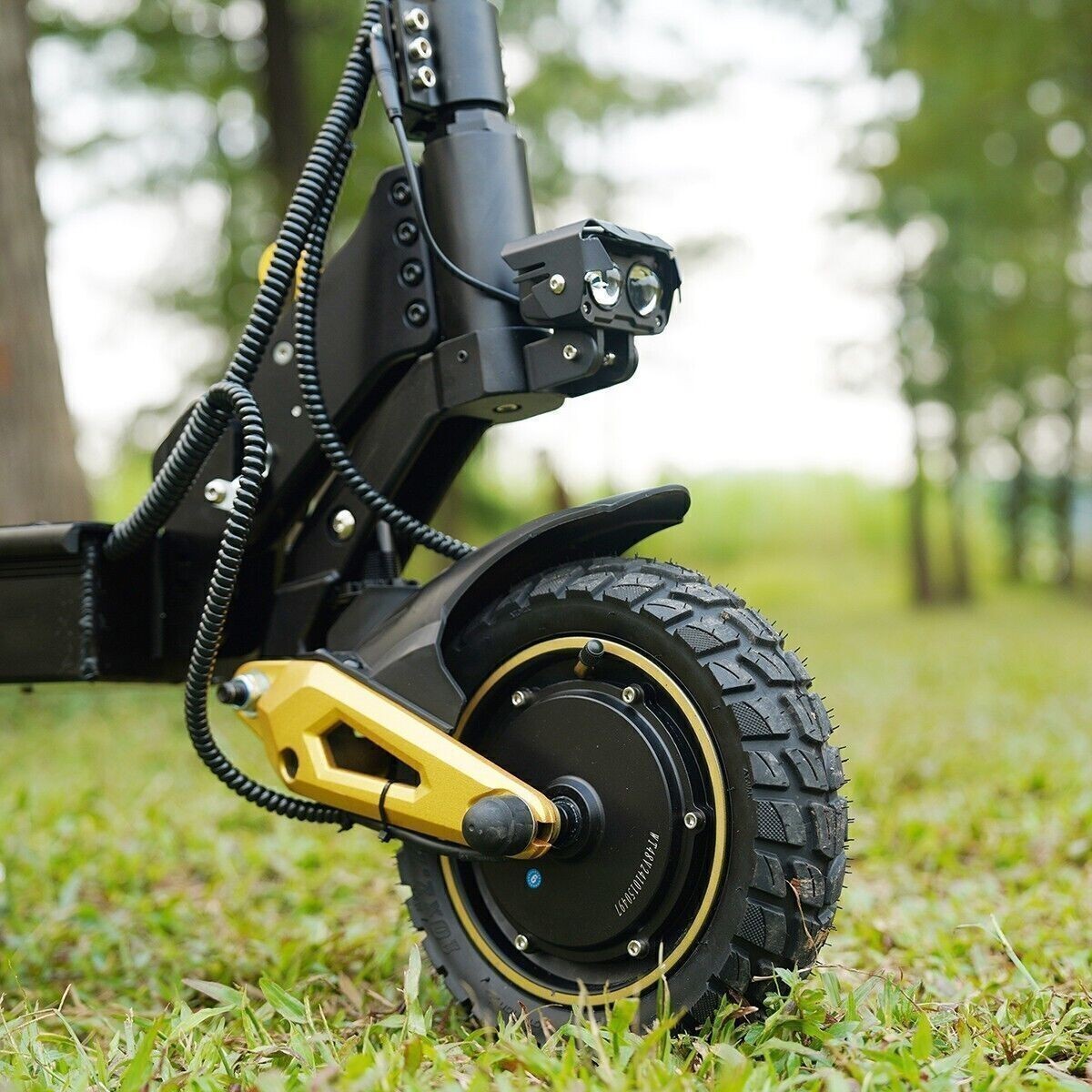 Electric Scooter 48v 2400W For Adult 10"Off Road Fat Tires Doul Motor E Scooter