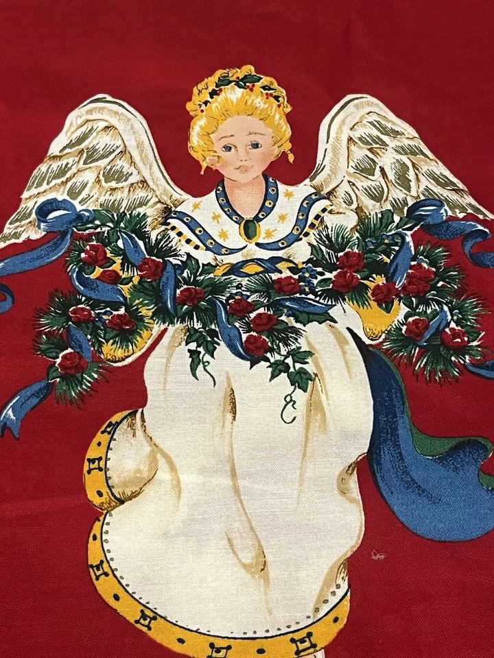 Victorian  Angels Christmas Fabric VTG Lot For Sewing Quilting Crafts HTF - Image 2 of 4