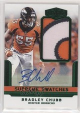 2018 Plates & Patches Supreme Swatches Signatures 5/35 Bradley Chubb Auto 1x9