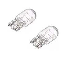 2 PCS T20 7443 1891 21/5W Clear Glass Turn Signal Stop Brake Tail Light-Bulbs