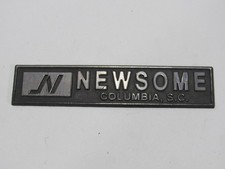 Vtg Newsome Chevrolet Columbia S.c. Plastic Dealership Badge Emblem Tag Dealer Vtg Newsome Chevrolet Columbia S.c. Plastic Dealership Badge Emblem Tag Dealer