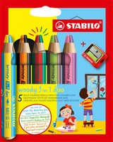 Stabilo Multitalentstift Woody 3 In 1 Duo, 5Er Kartonetui 1 Bis 40 Stk Spare 44%