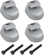 4PCS Sun Visor Clip Pair Gray Interior-Bone Compatible with Kenworth Peterbilt I