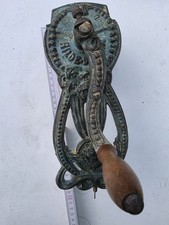 Trommelreibe Antik Gusseisen ca.1900  Hilde Duplex Jugenstilreliefs H:26cm
