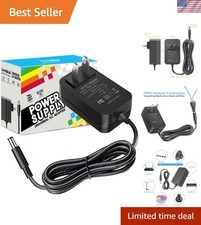 Brand New 12V 2A Power Supply with AC to DC Conversion and Multiple Compatibl...