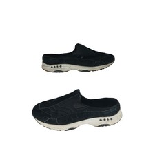 Easy Spirit Traveltime Clogs 8.5 Black Slip On Walking Sneaker Mules Comfort