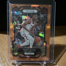 Panini 2024-25 Prizm Draft Picks Isaiah Collier #2 Orange Prizm USC Rookie RC