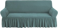 Simple sofa cover, universal, high elasticity and durable, sage color.