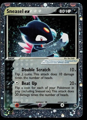 Pokemon Card - Sneasel ex Ruby & Sapphire 103/109 Holo EX Rare