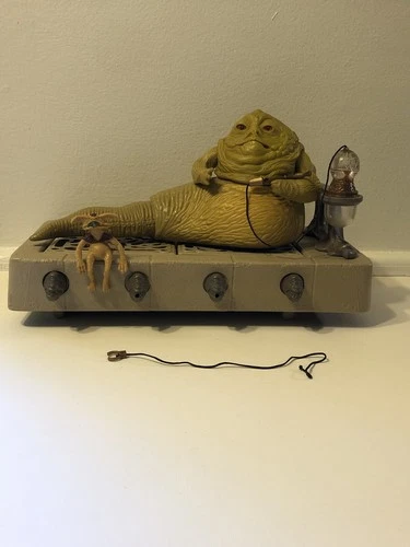 1983 Vintage Star Wars Jabba The Hutt Playset Works! W/  Salacious Crumb Kenner