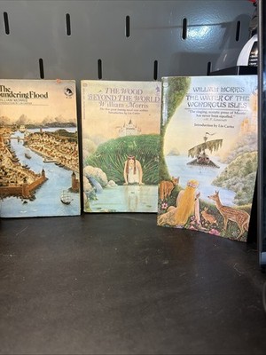 William Morris Fantasy PB Lot Sundering Flood Water Wondrous Isles Wood World