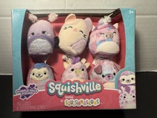 Squishville Original By Squishmallows Purple Pals Squad  NEW 