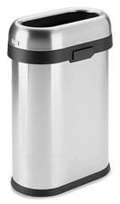 Simple Human 50 L Slim Trash Can Stainless Steel with Box