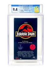 Jurassic Park VHS Graded CGC 9.4 A Original USA 1st Release 1994 V-Overlap MCA
