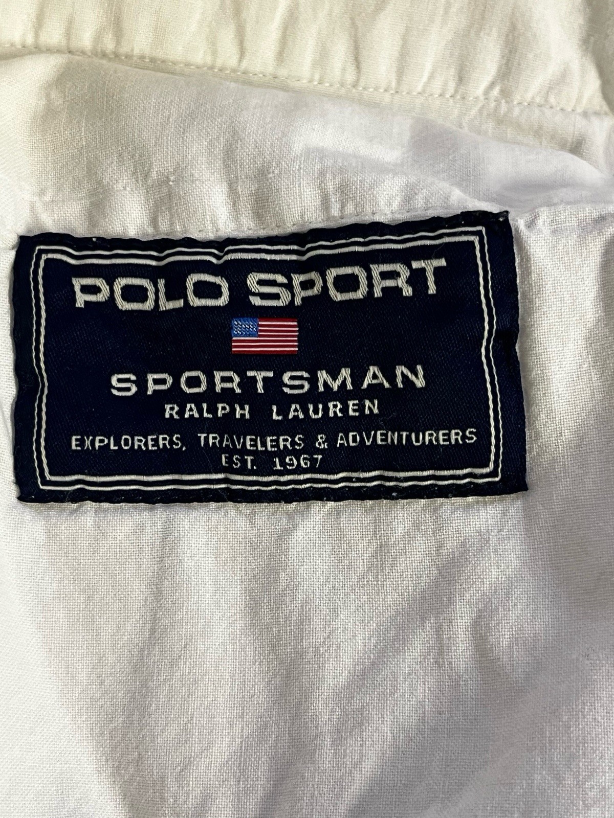 VTG RL Polo Sport Sportsman Cream/Off White Twill Cargo Pants—Men’s 36/32* thumbnail 5