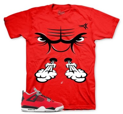 Shirt To Match Jordan 4 Tor Bravo AJ4 - Raging Face Sneaker Tee