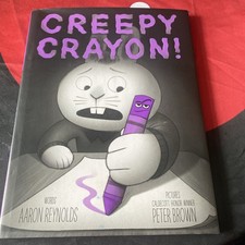 *KIDS* 🎃 Creepy Crayon! by Aaron Reynolds (2022, Hard Book) HALLOWEEN $10.31