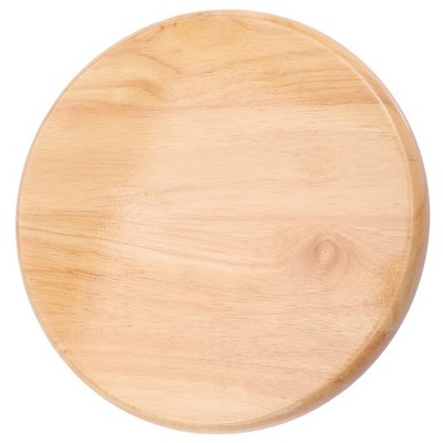 VOSAREA Wooden Bar Stool Seat Replacement Round Chair 29.5x29.5cm, Wood Color 