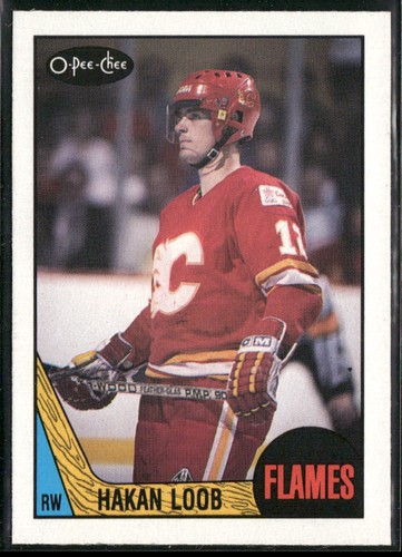 Hakan Loob #208 1987 O-Pee-Chee card