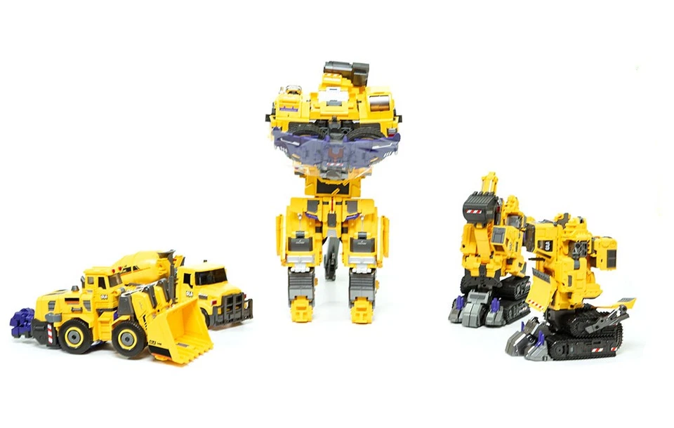 Mecha Invasion Devastator GLA01-06Y G2 Yellow Version GIANT LEGION Set of 6 toy - Image 3 of 4