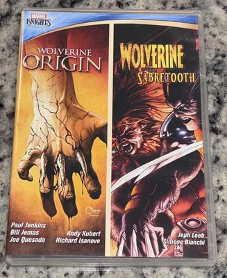Marvel Knights Wolverine Original/Wolverine vs Saber tooth DVD Double Feature VG