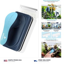 Aquarium Magnetic Glass Cleaner, Fish Tank Algae Cleaning Tool - S...