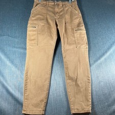 Banana Republic Women's Pants Size 29/8 Brown High Rise Skinny Cargo Cotton