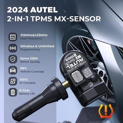 Autel Rubber Valve 2in1 315MHz + 433MHz MX-Sensor 1-Sensor Tire