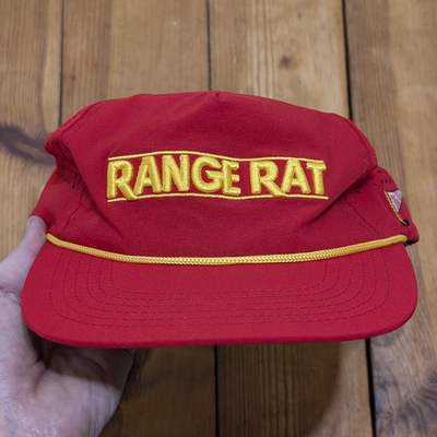 #ad Staunch Range Rat Embroidered Rope Trucker Style Snapback Cap Red $20.69