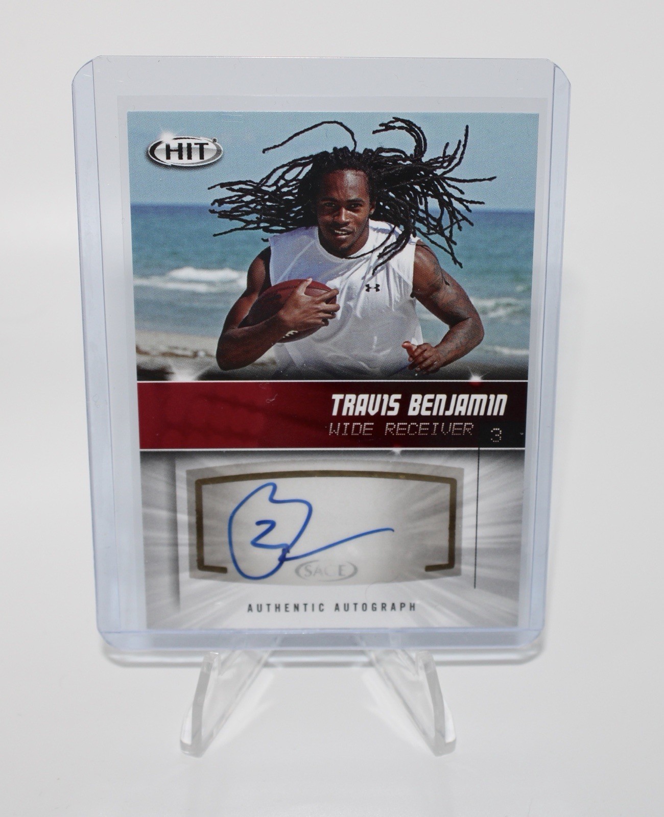 2012 SAGE Hit Auto Travis Benjamin #A84 Rookie Auto RC