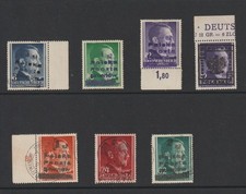 Poland 1944 Poczta Polska Locals on Generalgouvenement MH/MNH used collection