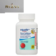 Equate Stool Softener Plus Stimulant Laxative Tablets for Constipation, 120 Coun