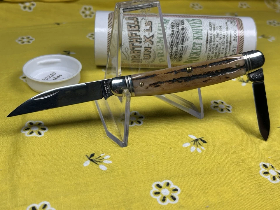 🔥¡NUEVO EN TUBO! Cuchillo GEC Great Eastern Cutlery Sambar Stag👀Easy Congress 62 🔥 Foto 3 de 4