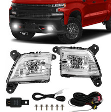 2x Front Led Fog Light Lamp W Switch Wiring Kit For 2019-2023 Chevy Silverado 2x Front Led Fog Light Lamp W Switch Wiring Kit For 2019-2023 Chevy Silverado
