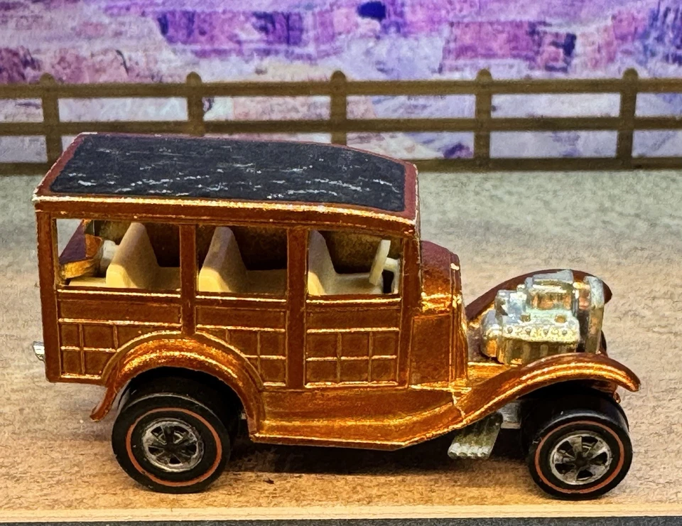 Ford Woody Orange 1969 clásico 31 Hot Wheels Redline vintage en muy buen estado/excelente estado Foto 4 de 4