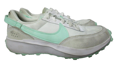 Nike Waffle Debut Womens Sz 6 White Green Mint Shoes Sneakers