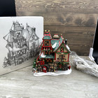 1997 Dept 56 Glass Ornament Works 56396 North Pole Heritage Christmas Village