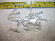 200-1 1/4" FLUKE-crappie-panfish-soft fishing minnow grubs-jigs-scent-split tail