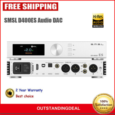 SMSL D400ES High Resolution USB DAC Bluetooth DAC Hifi Audio Decoder +Controller