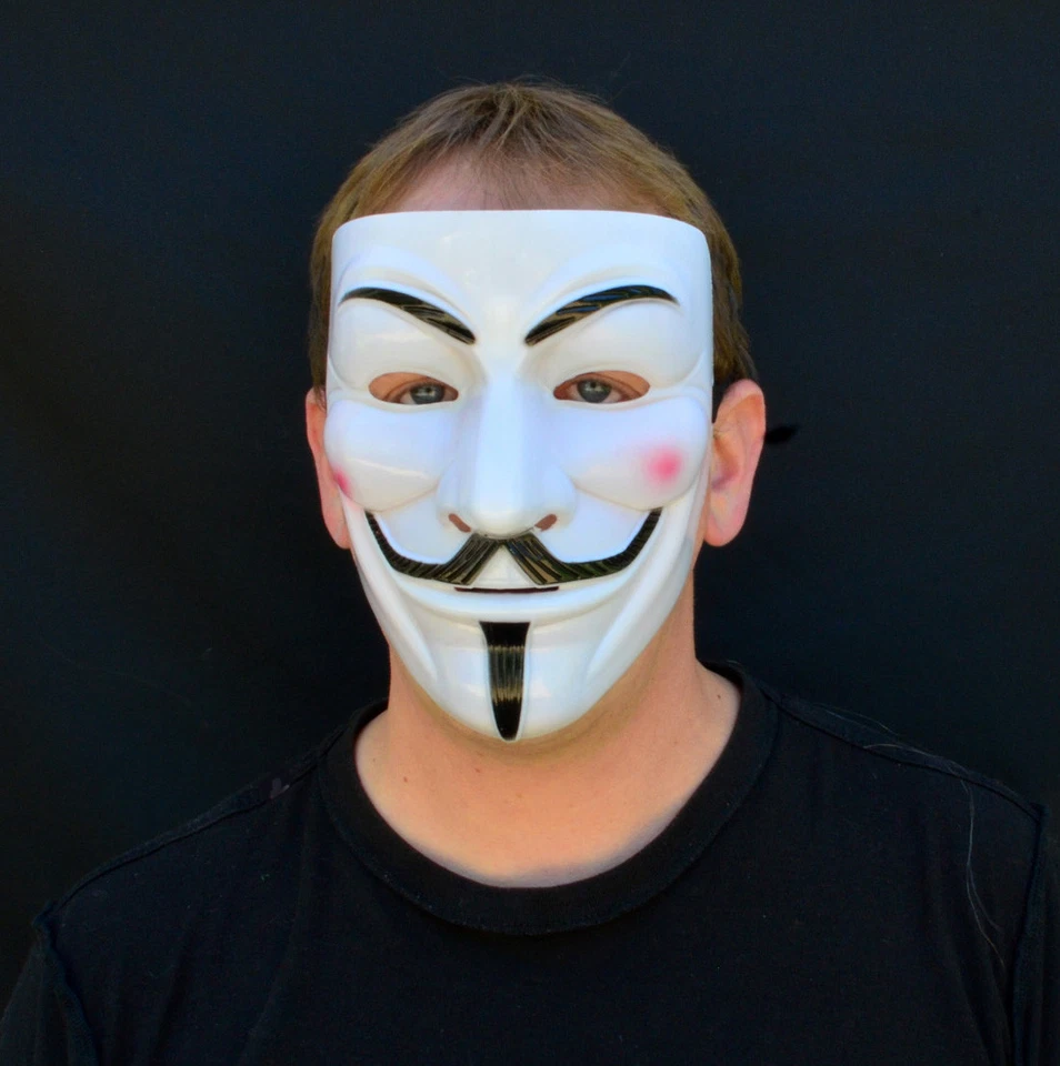 Halloween Purge Mask Original Grin Costume Vendetta Anonymous Mens Mask - Image 3 of 4