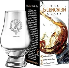 CLAN SMITH SCOTCH MALT WHISKY GLENCAIRN TASTING GLASS