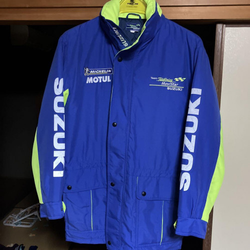 Team Telefonica Movistar SUZUKI Windbreaker in Blue, Size M [VG