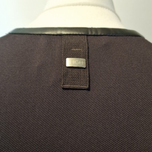 High By Claire Campbell Jacket Size 10 Dark Brown Embroidered Swing Back - Picture 6 of 9