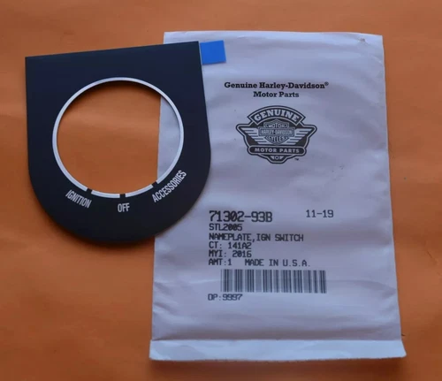 Harley Davidson Dash Cover Switch Nameplate Softail OEM Original MADE IN USA
