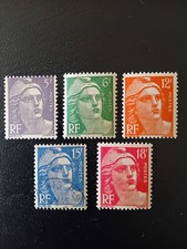 Timbres France Marianne 883/887 Neufs ** Don 886 Oblitéré  Sc.